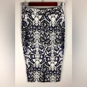 GIANNI BINI Womens Bethany Snakeprint Skirt NWT $69 - Sz Medium Bodycon Sexy‎